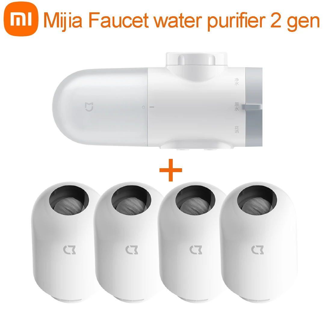 Xiaomi Faucet Water Purifier 2 Gen Kitchen Faucet Purifiers Natural Activated Carbon Five Fold Composite Filtration Rust Removal