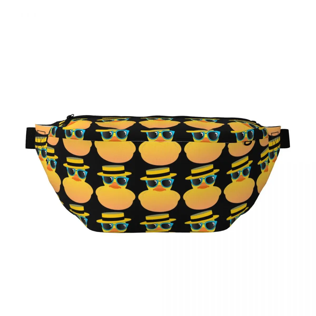 

Сумка-бананка через плечо с резиновой уткой в шляпке и солнцезащитных очках, унисекс, регулируемая поясная сумка, чехол для телефона, нагрудная сумка