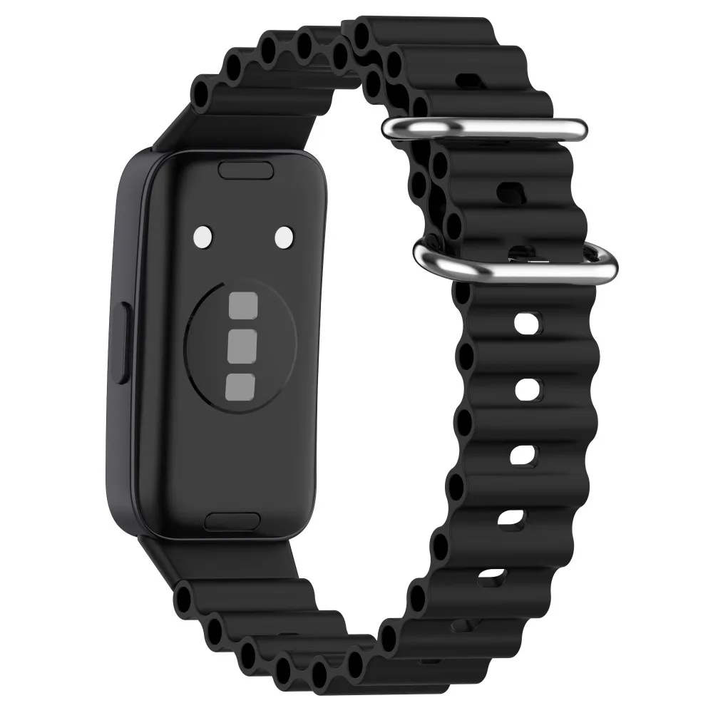 Ocean Silicone Band for Huawei Band 8 Strap Breathable replaceable wristband for Huawei Band 8 Bracelet Smart Watch Accessories