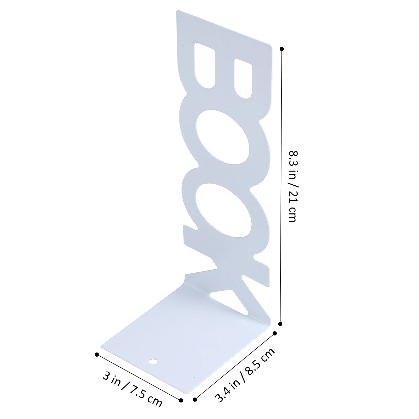 

4pcs Metal Bookends Heavy Duty Non-Slip Sturdy Decorative Book Holders for Shelves Large Heavy Books Libraries Offices Keep
