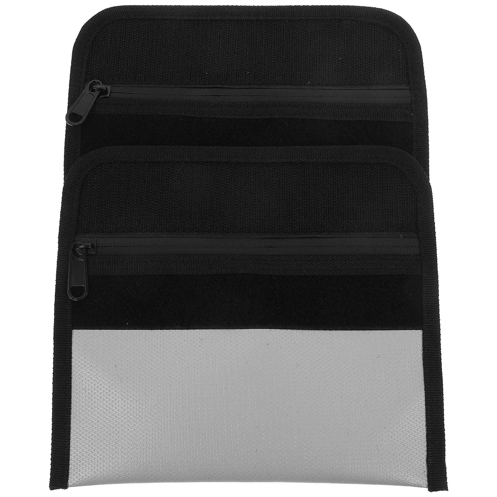 

2Pcs Fireproof Document Bag Portable Fire Resistant File Holder Water Resistant Safe Pouch for Money Credit Cards and Documents