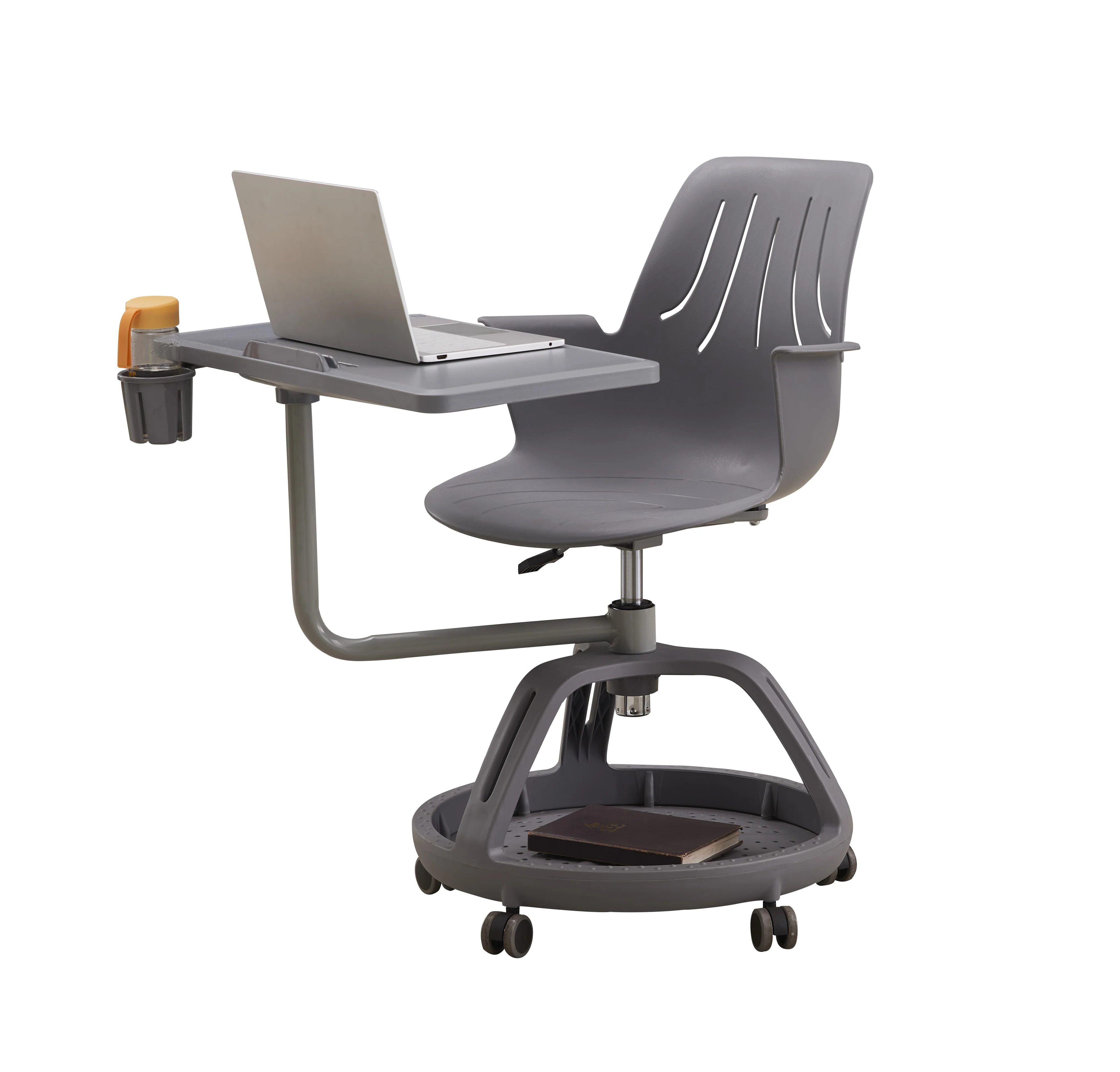 Modern School Student Training Chair Tripod Base Chair with Writing board