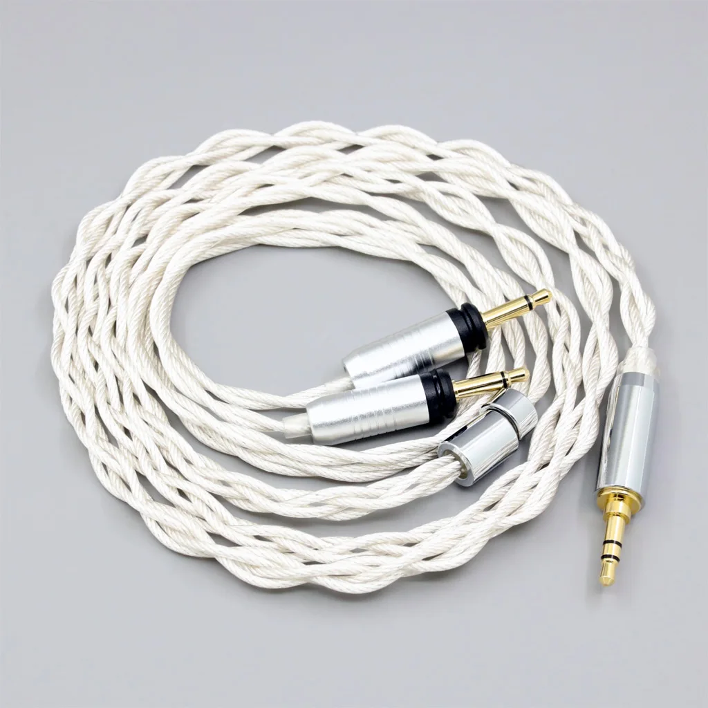 Graphene 7N OCC Silver Plated Type2 Earphone Cable For Focal Clear Elear Elex Elegia Stellia Celestee Radiance LN008272