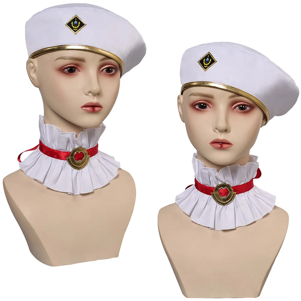 Fantasia Arcane Caitlyn Beret Game LOL TV 2 Cosplay Accessories Women Stage Decor Military Hat Halloween Carnival Party Props