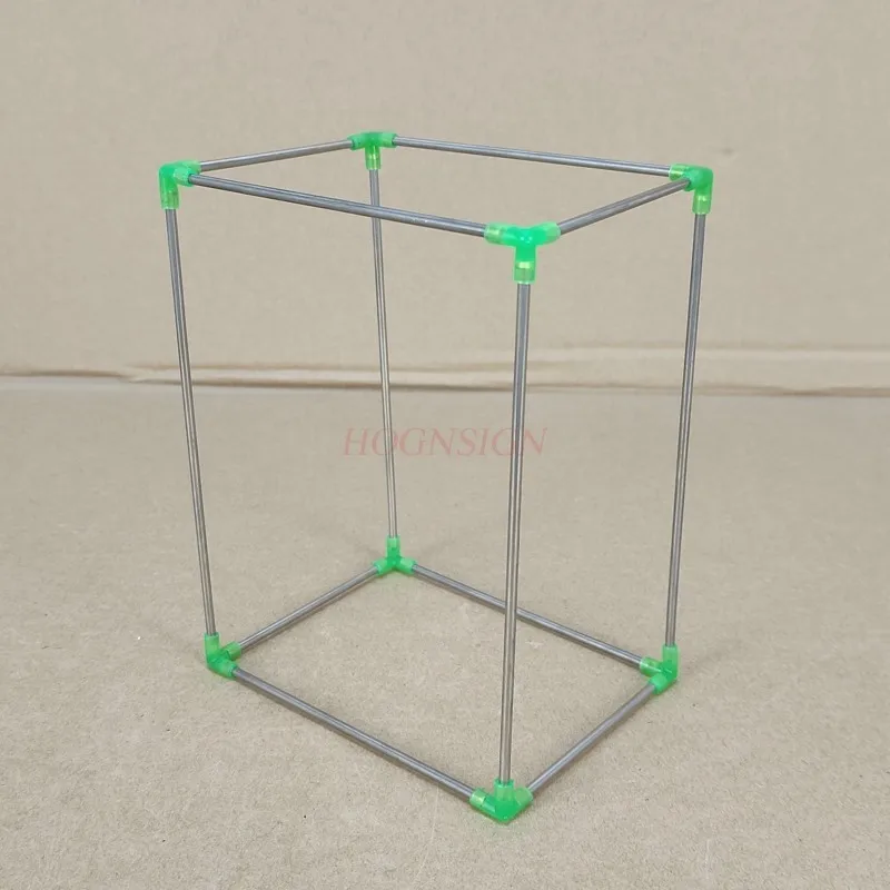 Mathematics teaching aid detachable cube rectangular parallelepiped long frame volume teaching demonstration model