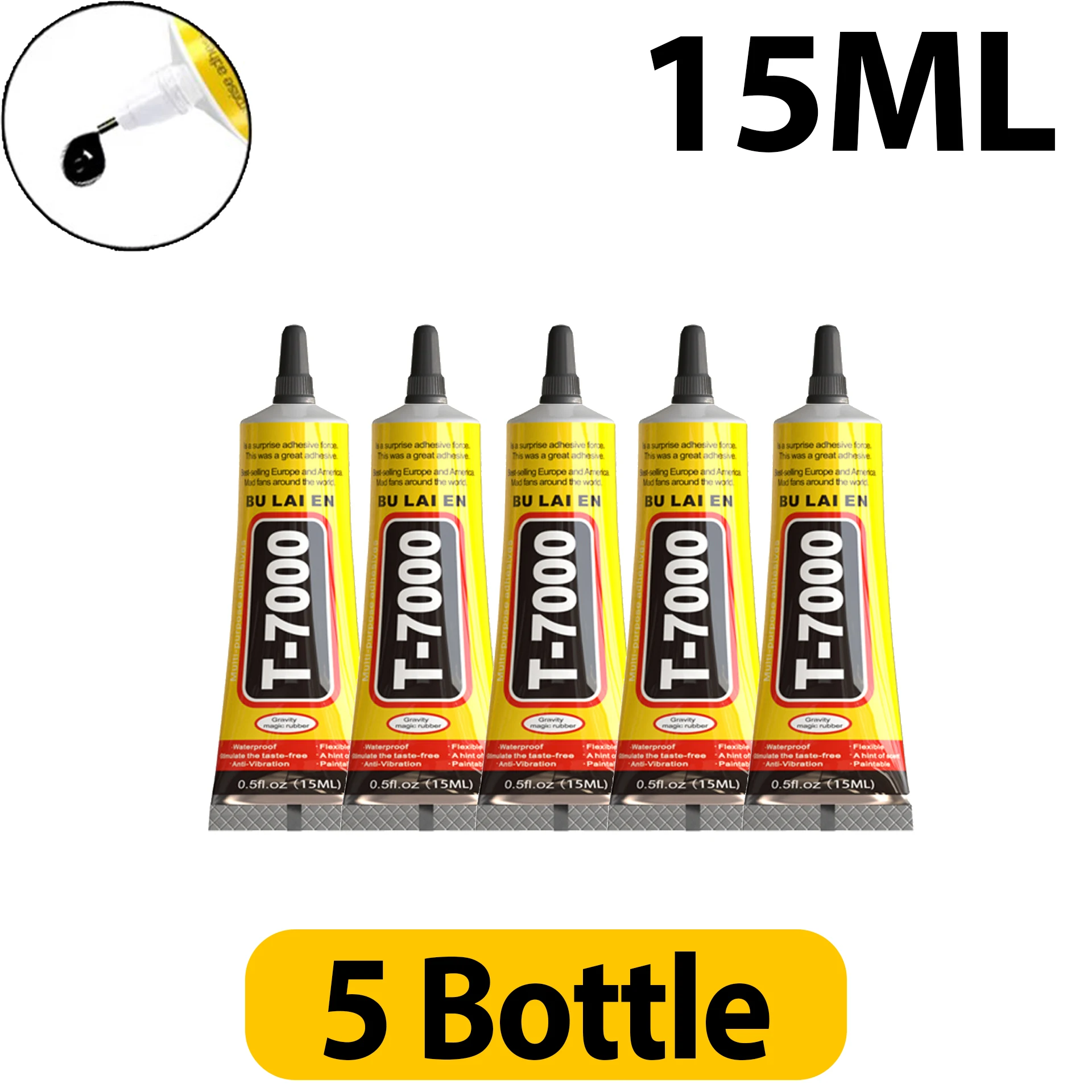 1/5Pcs B7000 Kleber Handy Bildschirm Sekundenkleber T-7000 Klebstoff Telefon Glas Kleber Reparatur Punkt Diamant schmuck DIY Kleber Werkzeuge