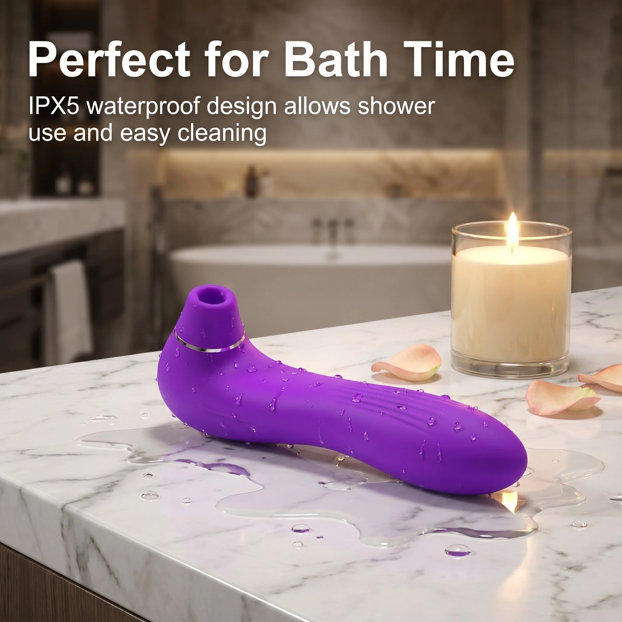 2 in 1 Female Sucking Vibrator for Women Clitoris Stimulator G Spot Dildo Nipple Oral Blowjob Vacuum Clit Sucker Adult Sex Toys view 3