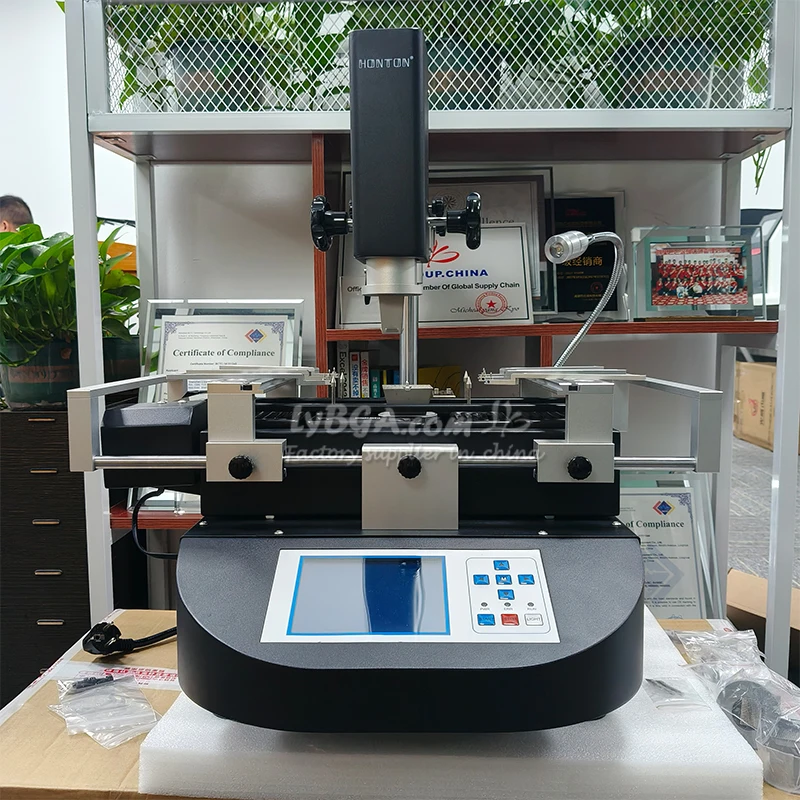 

Honton R490 PRO BGA Rework Station 3 Zones Hot Air Soldering Machine Touch Screen for Mainboard Chips Repair