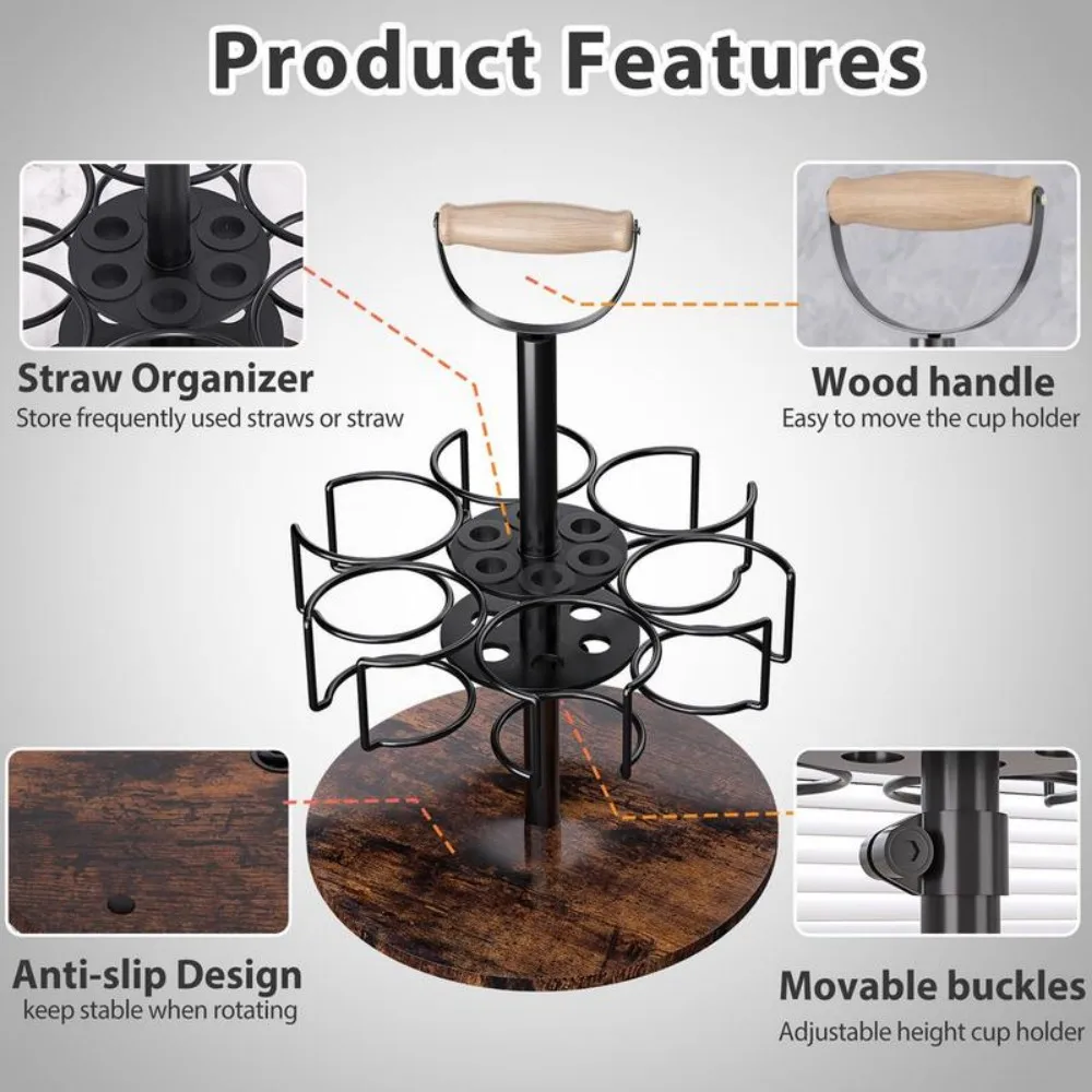 Water Bottle Organizer Holder Compatible for Cup and Straw,Organizer for Kitchen Organizer and Storage,bottle holder + coaster