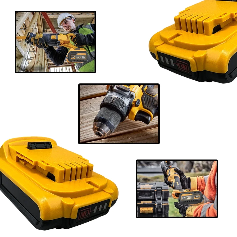 สำหรับ DeWalt 18โวลต์ DCB200 20โวลต์3000/4000/5000มิลลิเธียมเปลี่ยนแบตเตอรี่ DCB184 DCB200 DCB182 DCB180 DCB181 DCB182