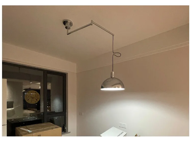 Candeeiro escandinavo, moderno e simples, lâmpadas rotativas e lanternas, sala de jantar, bar de estudo, lustre removível