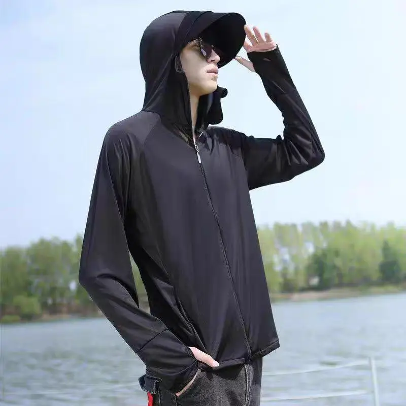 Ice Silk Sunscreen Men's Summer Thin Sunscreen Clothing