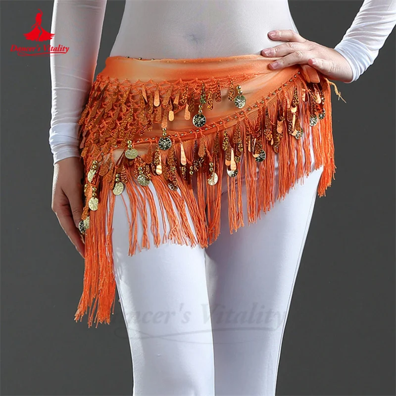 Ceinture de danse du ventre pour femme, grand triangle teint, taille de danse du ventre, décoration financière de JOGirl, costume égyptien, écharpe de hanche