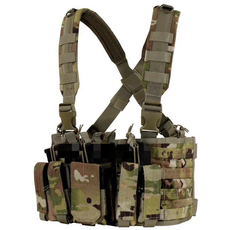 Large Capacity Tactical Gear Chest Rig Bags For Men Tactical Vest Backpack Garment Bag Chaleco Tactico Camouflage