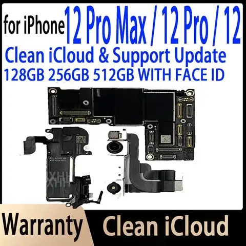 iPhone 12/12 Pro MAX 마더보드용 우수한 전체 작동 메인보드(iPhone 12용 Face ID 메인 로직 보드 포함)