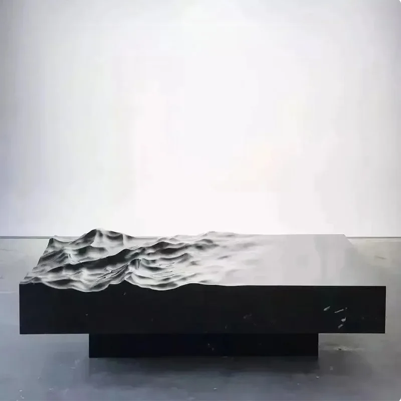 커피 테이블 유리섬유 아트 커피 테이블 젠 스타일 사각형 원형 중국식 차 테이블