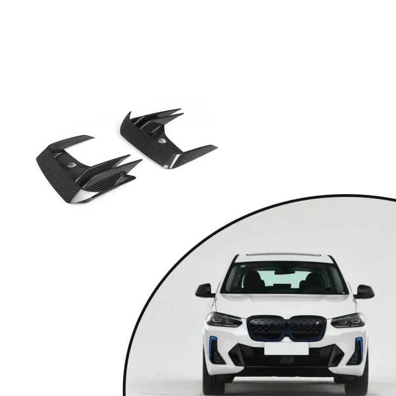 For 2022-2023 BMW IX3 G08i Pre Impregnated Dry Carbon Fiber Front Bumper Spoiler Apron Suitable