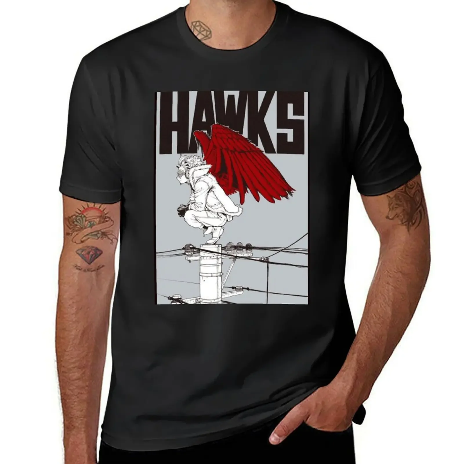 Hawks T-Shirt anime clothes aesthetic clothes t shirts for men