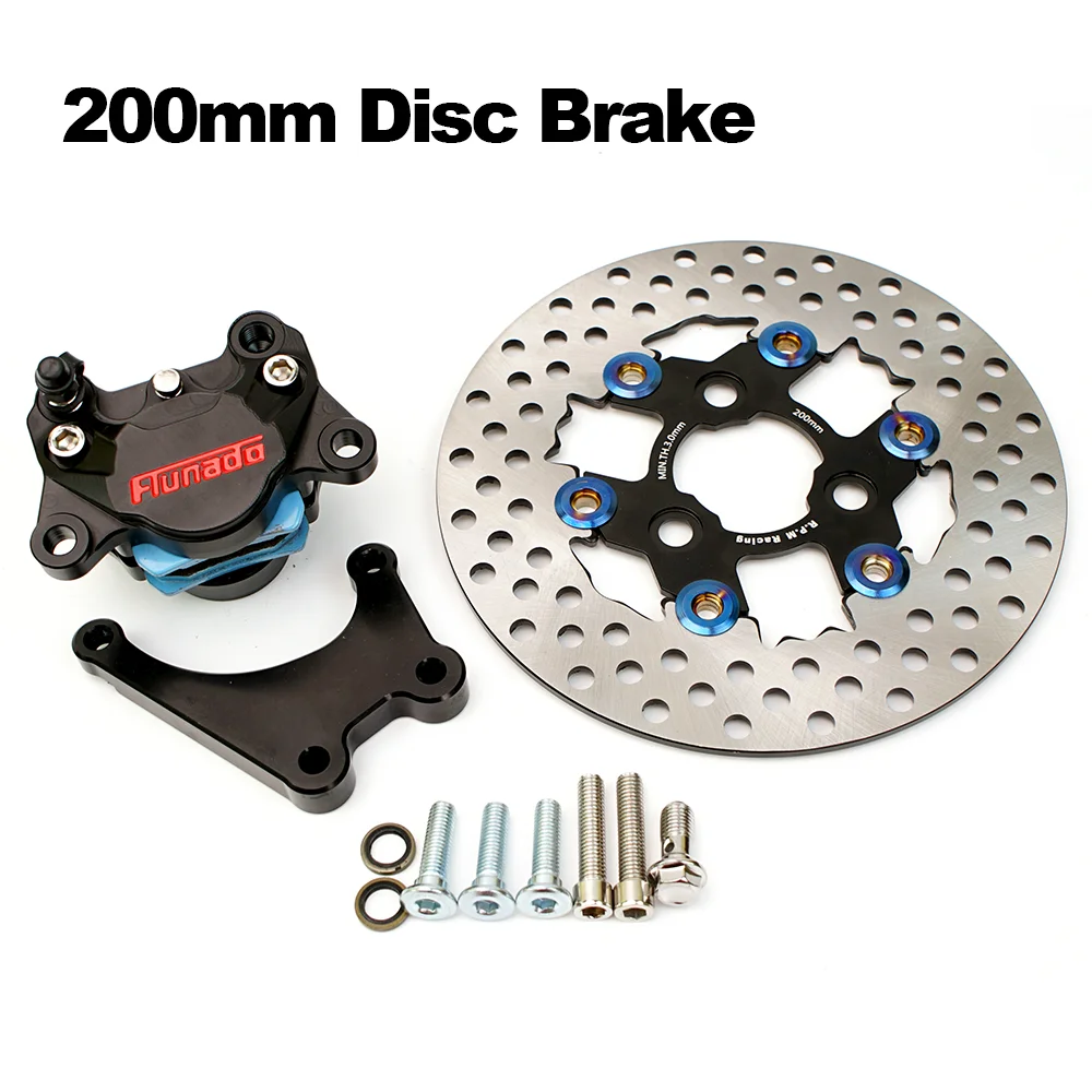 

Motorcycle Universal 84mm Brake Caliper Set With 200mm Brake Disc Bracket B For Honda Suzuki Yamaha Fuxi JOG