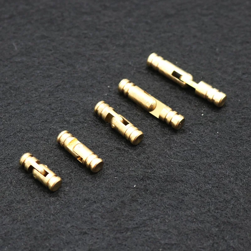 10Pcs/pack Jewelry Box Wine Wooden Case Supplies Hidden Invisible Concealed Barrel Hinge Pure Copper Furniture Hardware