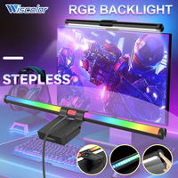 Wiscolor WIFI LED Monitor Light Bar With RGB Backlight Dimmable Computer Screen Light Desk lamp For Study Reading Gaming Office