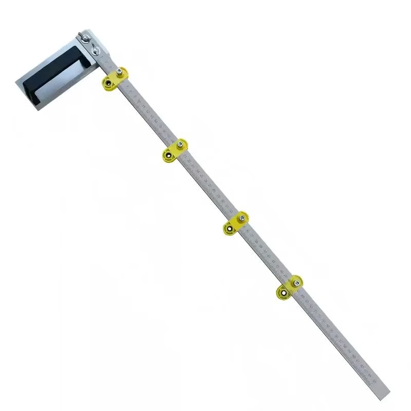 

Регулируемая квадратная линейка из алюминиевого сплава 2 в 1, деревообрабатывающий инструмент, 68 см, метрическая шкала, маркировочный калибр, инструмент для позиционирования сверления