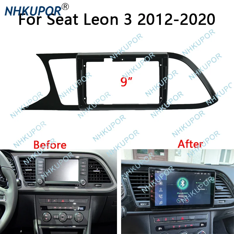 Car Radio Frame Kit For Seat Ibiza 6J 2009-2013 Auto Stereo Install Dash Panel Mounting Head Unit Fascia Trim Bezel