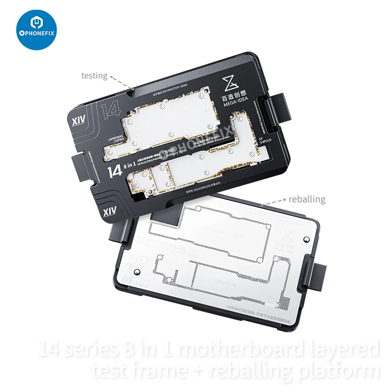 QIANLI MEGA-IDEA MainBoard Layered Testing Frame For IPhone 14/14 Plus/14 Pro Max Middle Level Radio Frequency Function Tester