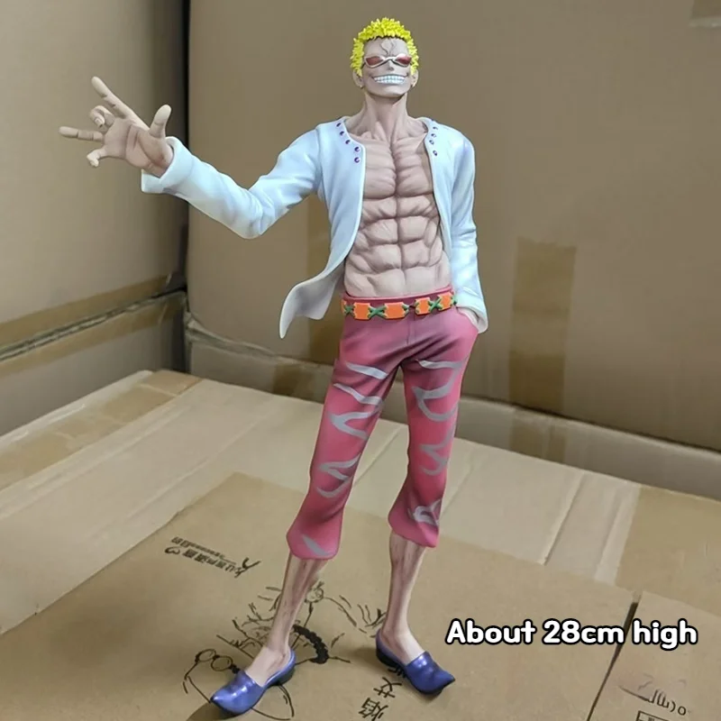 29cm uma peça anime figura donquixote doflamingo estatueta de ação gk estátua pvc modelo coleção boneca brinquedo para crianças presente natal