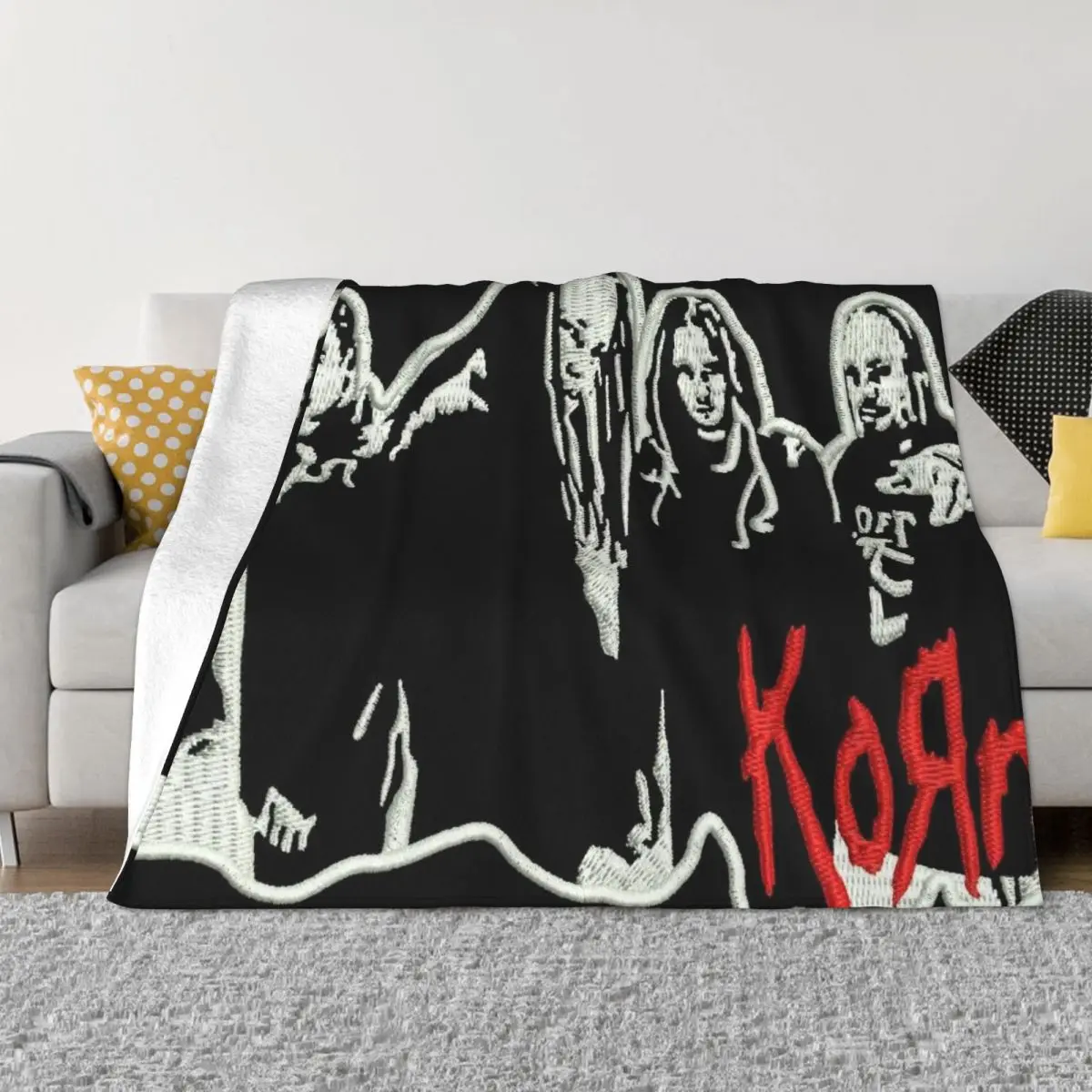 

Korn Band 001402, одеяла для спальни, одеяло с принтом, удобные теплые мягкие одеяла на зиму, одеяло