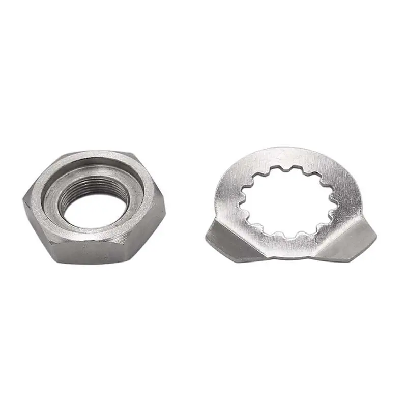 A09E-Motorcycle Front Sprocket Nut And Washer Lock Kit For YAMAHA Raptor 660R YFM660R ATV Motorcycle Accessories