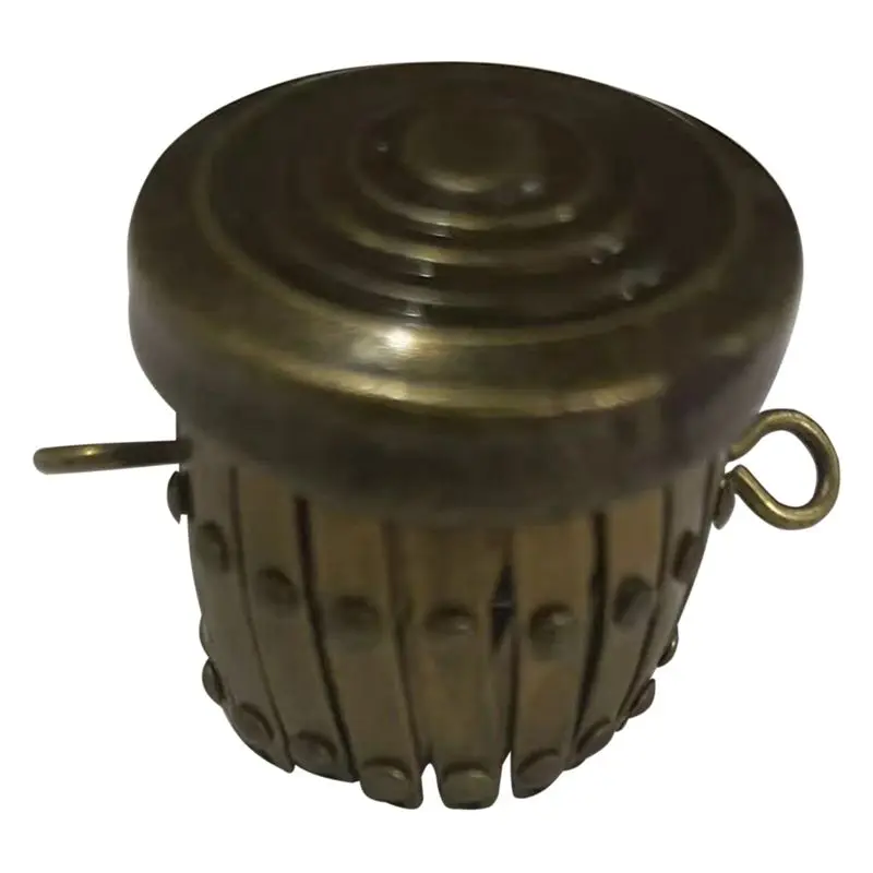 ABKS-3X Runde Verschlussrahmen für Taschen, Geldbörsenrahmen, Stiftetui-Rahmen, Clutch-Rahmen, Münzbeutel-Zylinder, Taschenzubehör (Bronze)