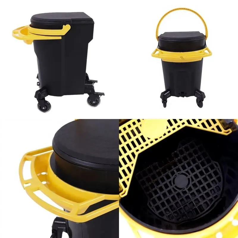 for Car beauty bucket, portable removable car wash bucket, with flexible universal wheel QOXOQ