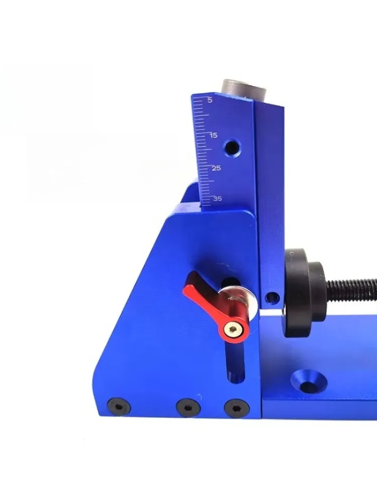 

Portable Blue Pocket Hole Jig Kit for Woodworking Industrial Aluminum Position Locator Drill Guider