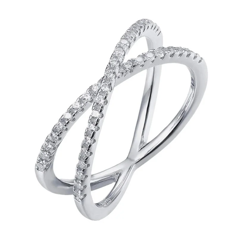 

2025 Summer New 1 PC Elegant Cubic Zirconia Ring For Women For Valentine's Day Gift Anniversary Party Jewelry