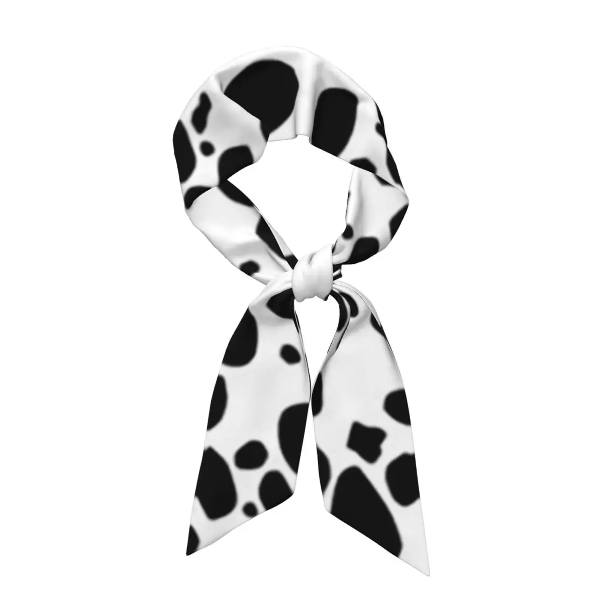 Dalmatian Dog Texture (5) Women Long Narrow Scarf Soft Skinny Scarf Multi-use Neck Head Wrap for Office Daily Party