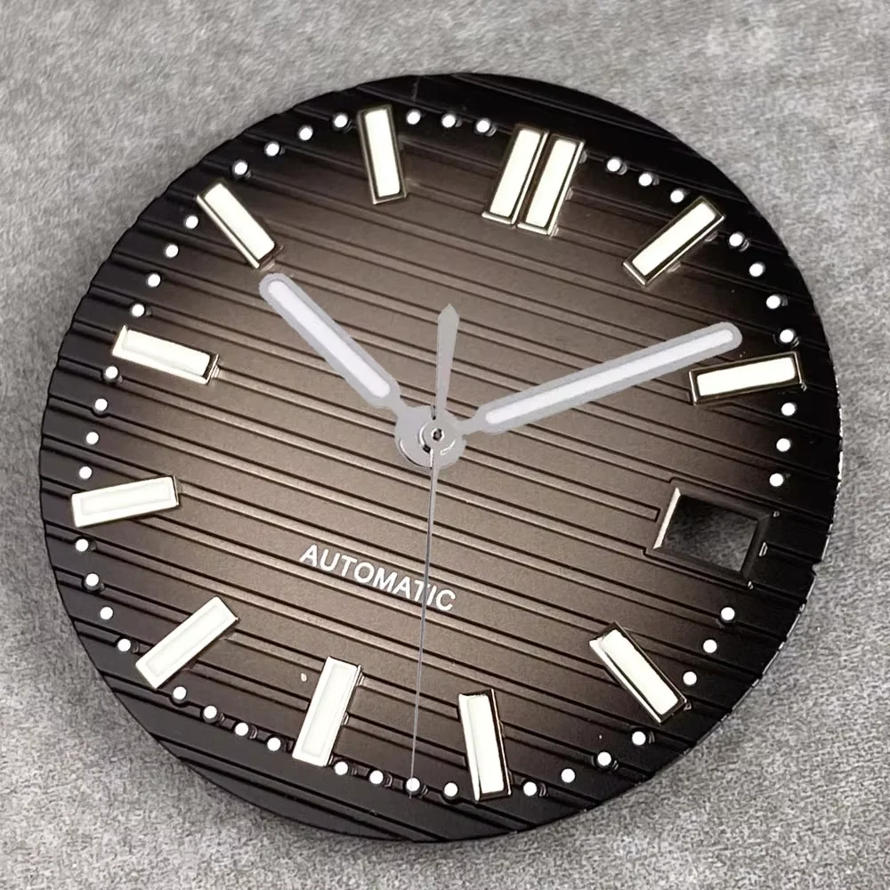 29.2mm for Nautilus Style Black Blue White Watch Dial Face Luminous Movement for NH35 ETA 2824 PT5000 MIYOTA 8215 Watch Parts image 3