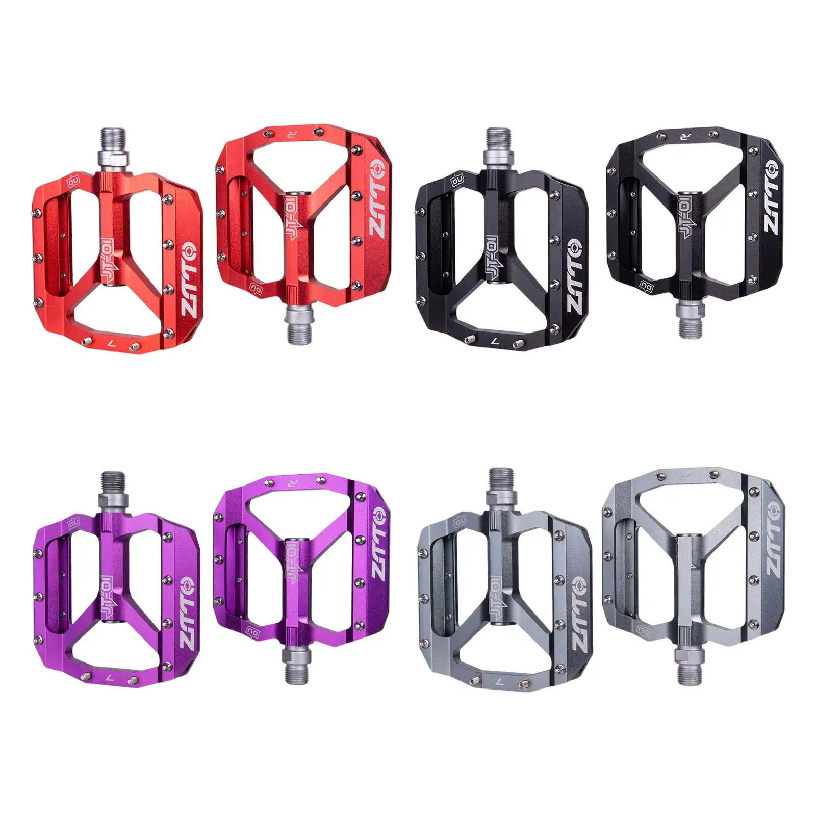 

Road Bike Pedals Sealed Bearing Non- Ultralight Aluminum Alloy 12mm Axle Flat Platform Pedal Cycling Accessories