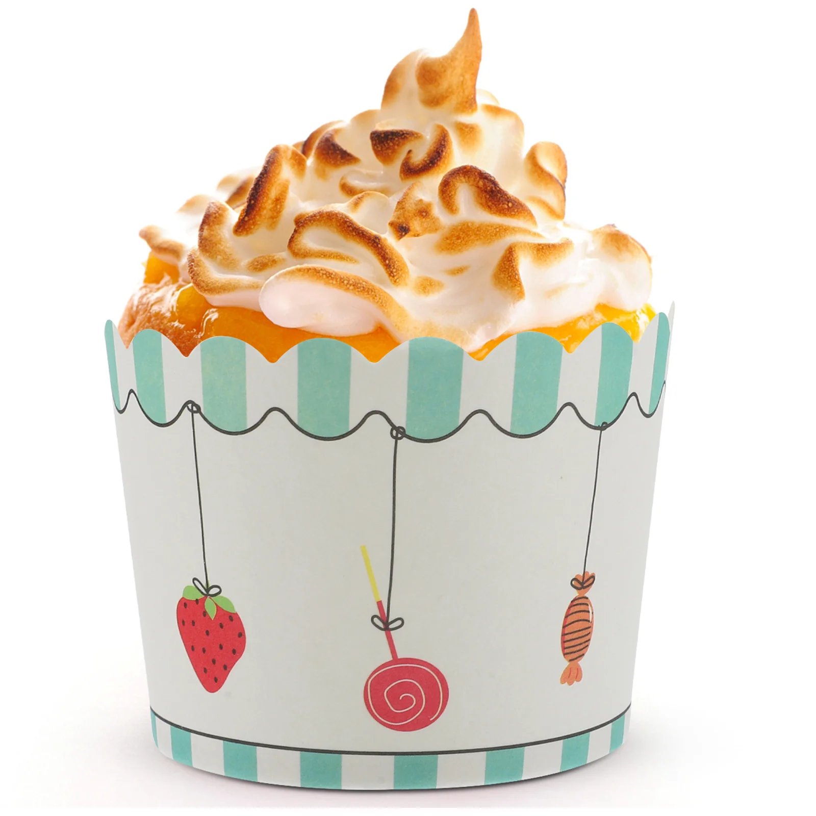 50 Pcs Muffins Cup Cake Paper High Temperature Resistance Cupcake Cups Liners Wrappers