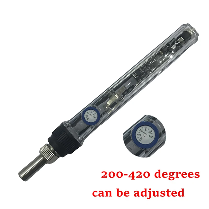 75W High Power Fast Heat T12 Soldering Iron Constant Temperature Soldering Iron Supports DC12V-24V Soldering Iron Tip Set