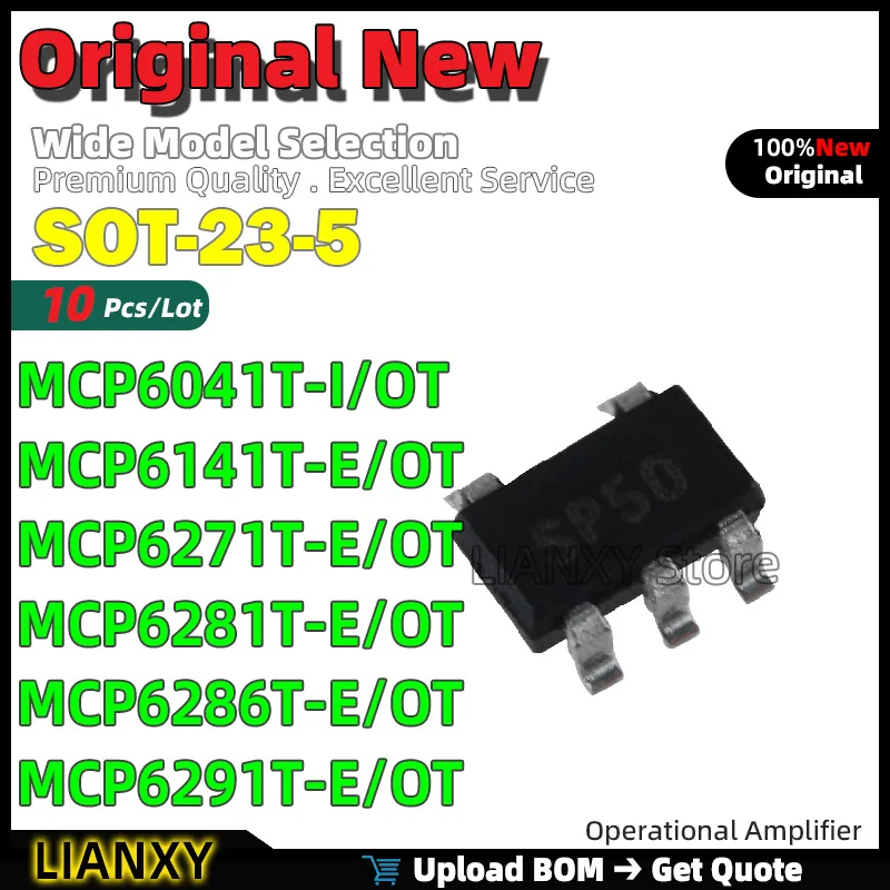 10Pcs SOT-23-5 MCP6…