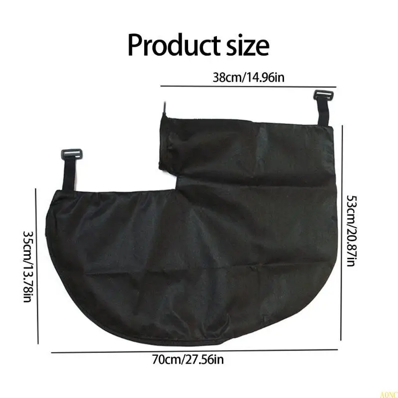 A0NC مناسبة عالميًا للحديقة حقيبة منفاخ أوراق الشجر حقيبة تجميع مقاومة للتمزق نسيج غير منسوج يتضمن 4 أشرطة تثبيت