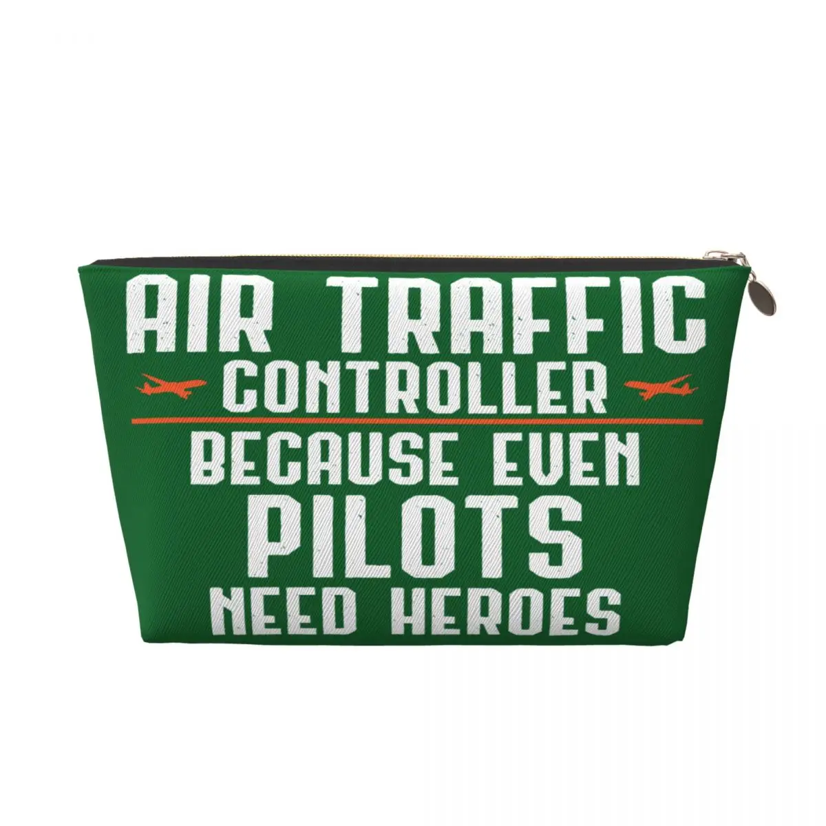 Custom Air Traffic Controller Pilot Makeup Bag Travel Cosmetic Organizer Aviation Airplane Aviator Gift Storage Toiletry Bags