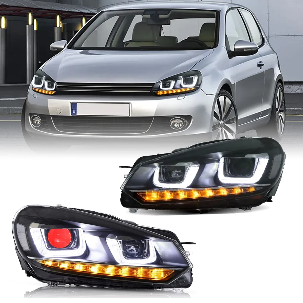 

Car Light Taillights Assembly Turn Signal For Volkswagen VW Golf MK6 2010-2014 GOLF 6 GTI&R Plug-n-Play Rear Tail Lamps