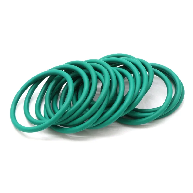 10Pcs CS3.1mm OD 10~85mm Green FKM Fluorine Rubber O Ring Sealing Gasket Insulation Oil High Temperature Resistance Green