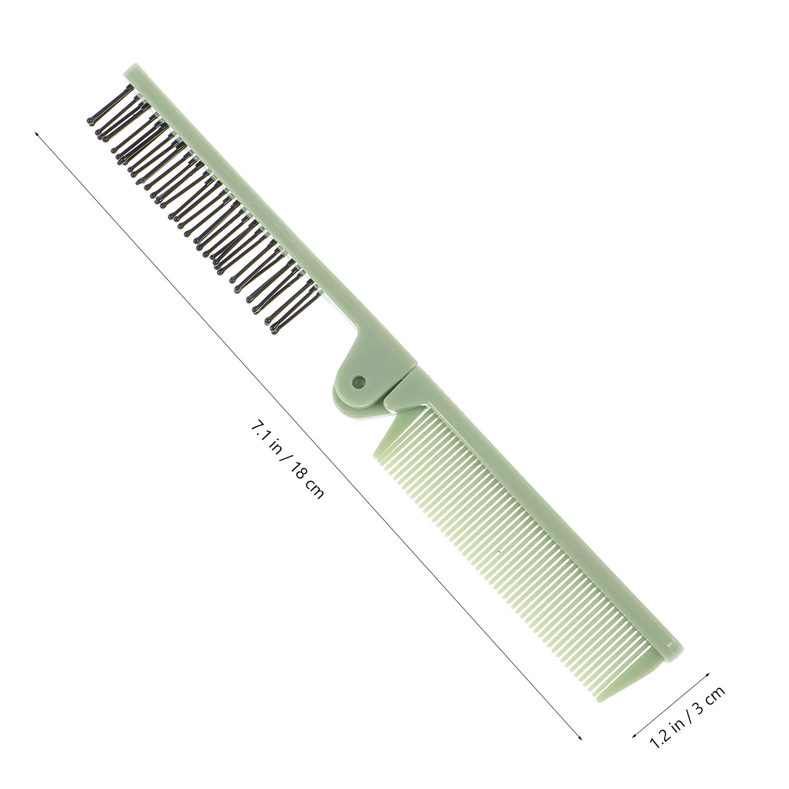2Pcs Portable Folding Hair Comb for Women 180 Degree Foldable Wide Tooth Detangler Salon Styling Travel Comb Set