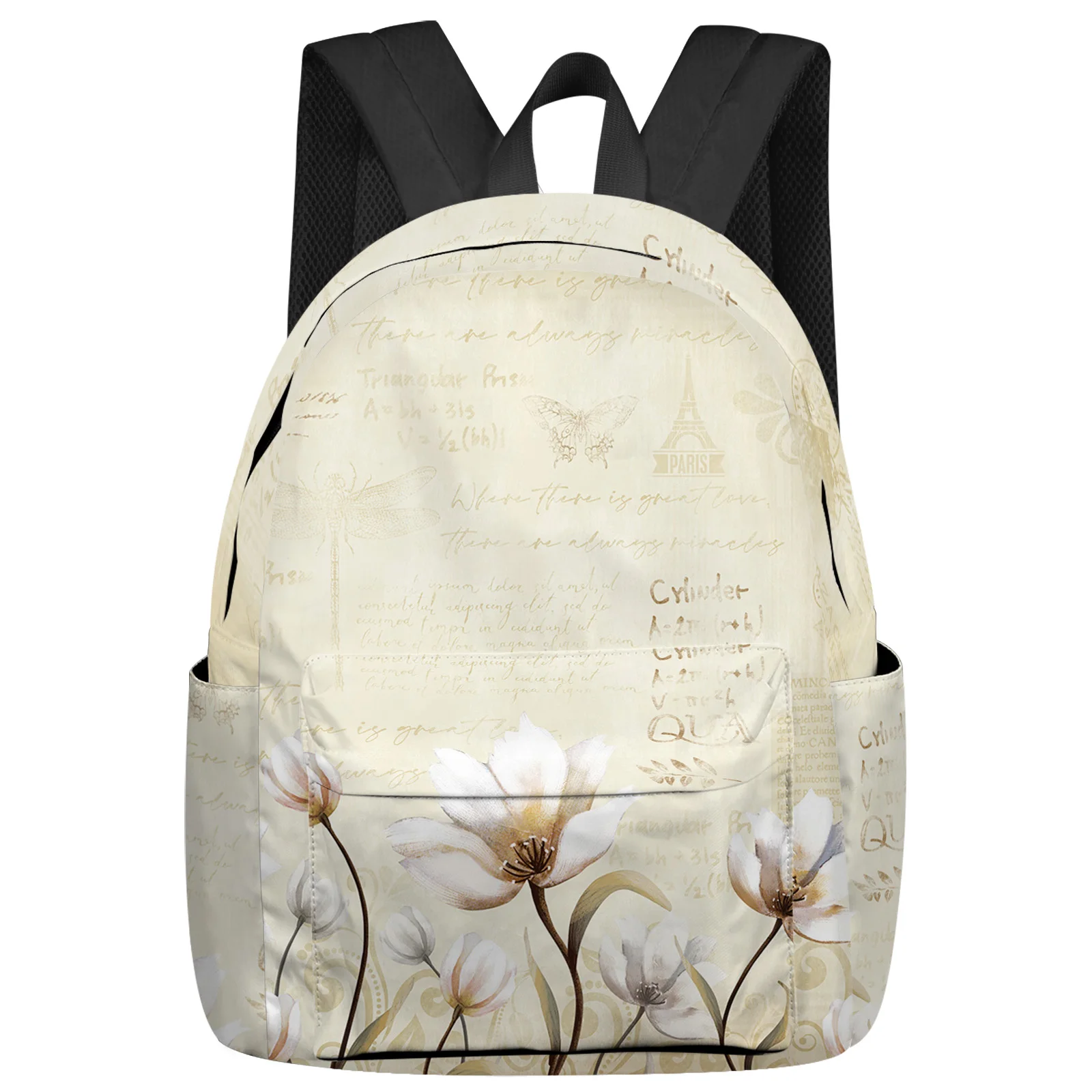 

Rustic Vintage Tulips Flowers Women Man Backpacks Waterproof Travel School Backpack For Student Boys Girls Laptop Bags Mochilas