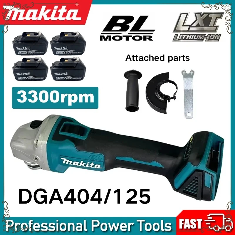 

Makita DGA404 Brushless Tool Electric Angle Grinder Metal Wood Power Tool Grinder Cordless Grinding Polishing Cutting Machine