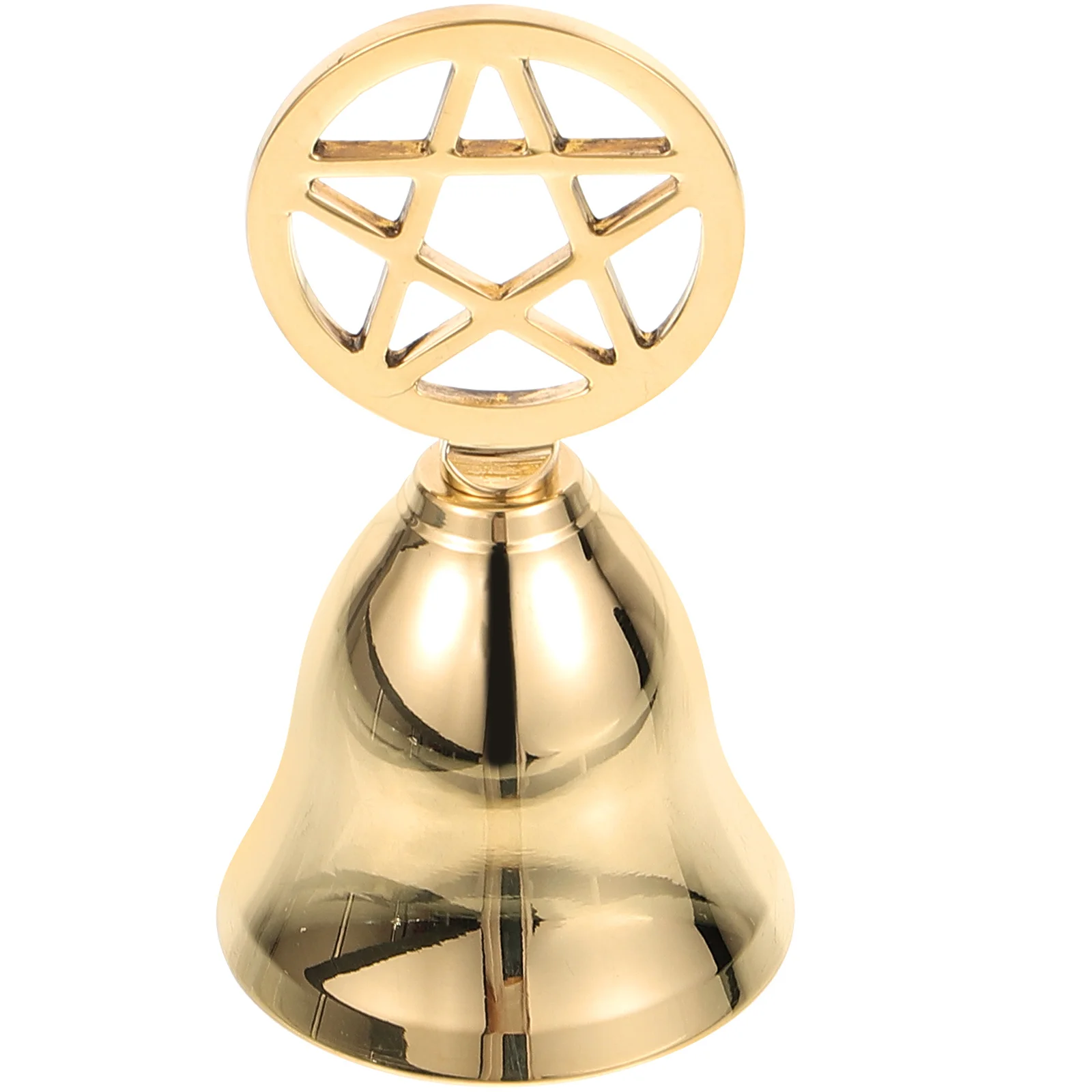

1pcs Brass Handbell Vintage Tarot Ceremony Altar Bell Metal Hand Bells Service Ringing Desk Bell Home Decor Divination