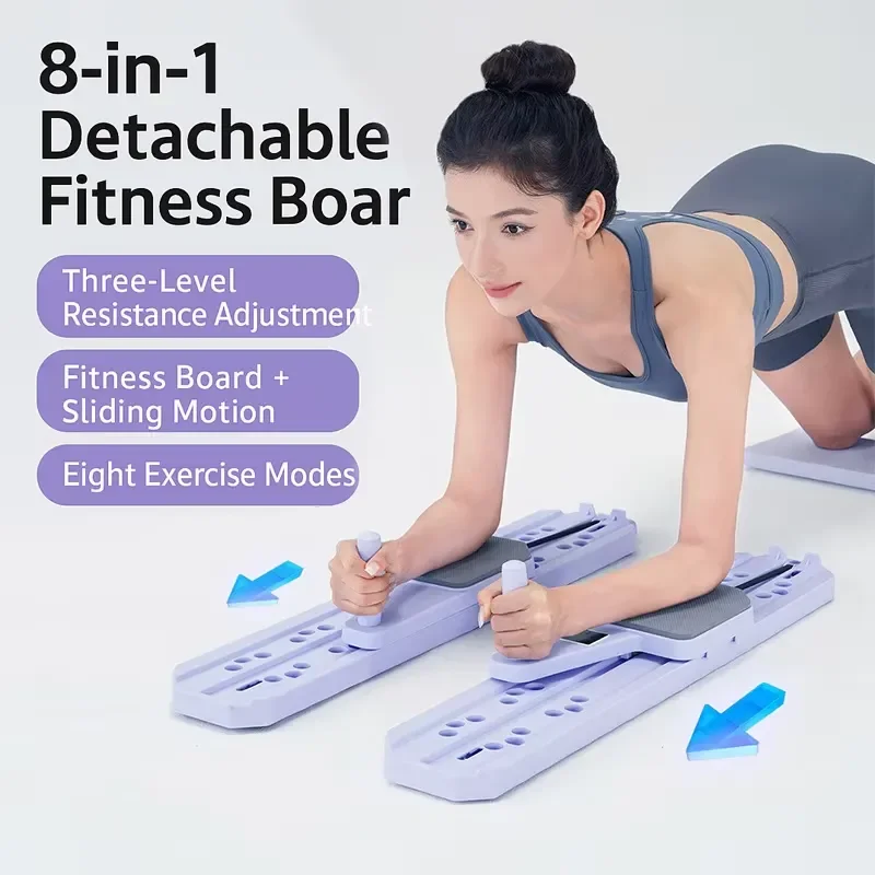 【CHIMU HOME】8 Inch Adjustable Rebound Abdominal Board, Home Pilates & Core Fitness Trainer